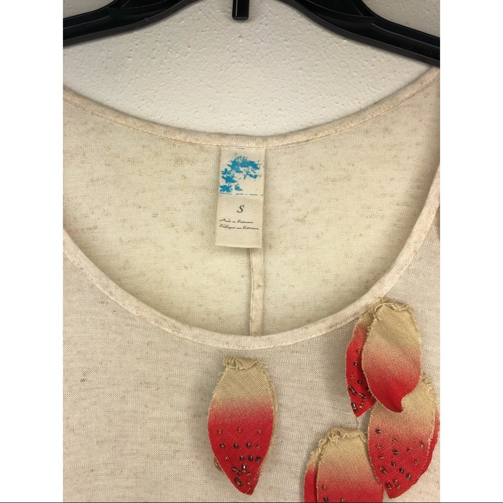 Anthropologie C. Keer Falling Leaves Top - Picture 3 of 5